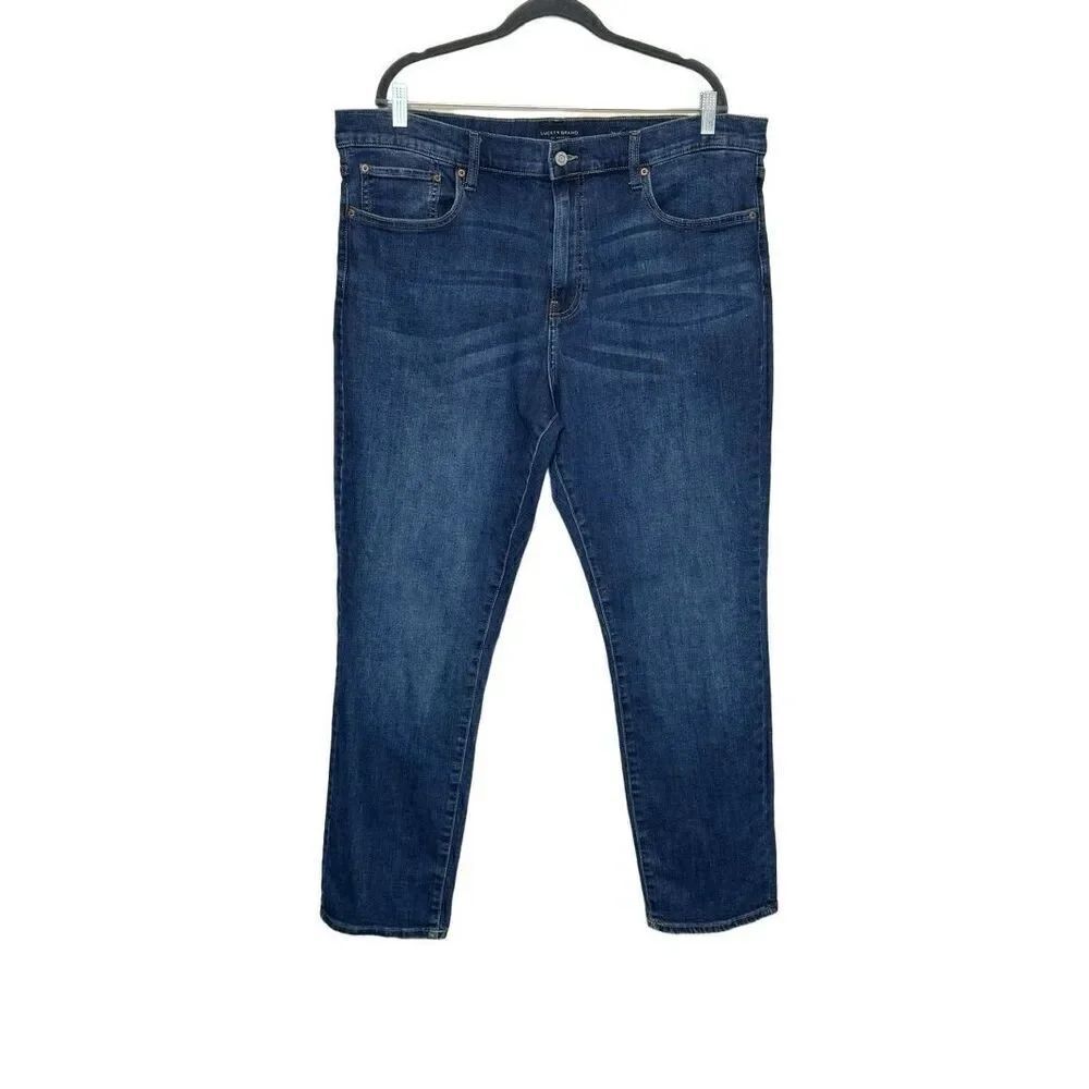 Lucky brand medium wash 410 athletic straight leg jeans size 38 X 30